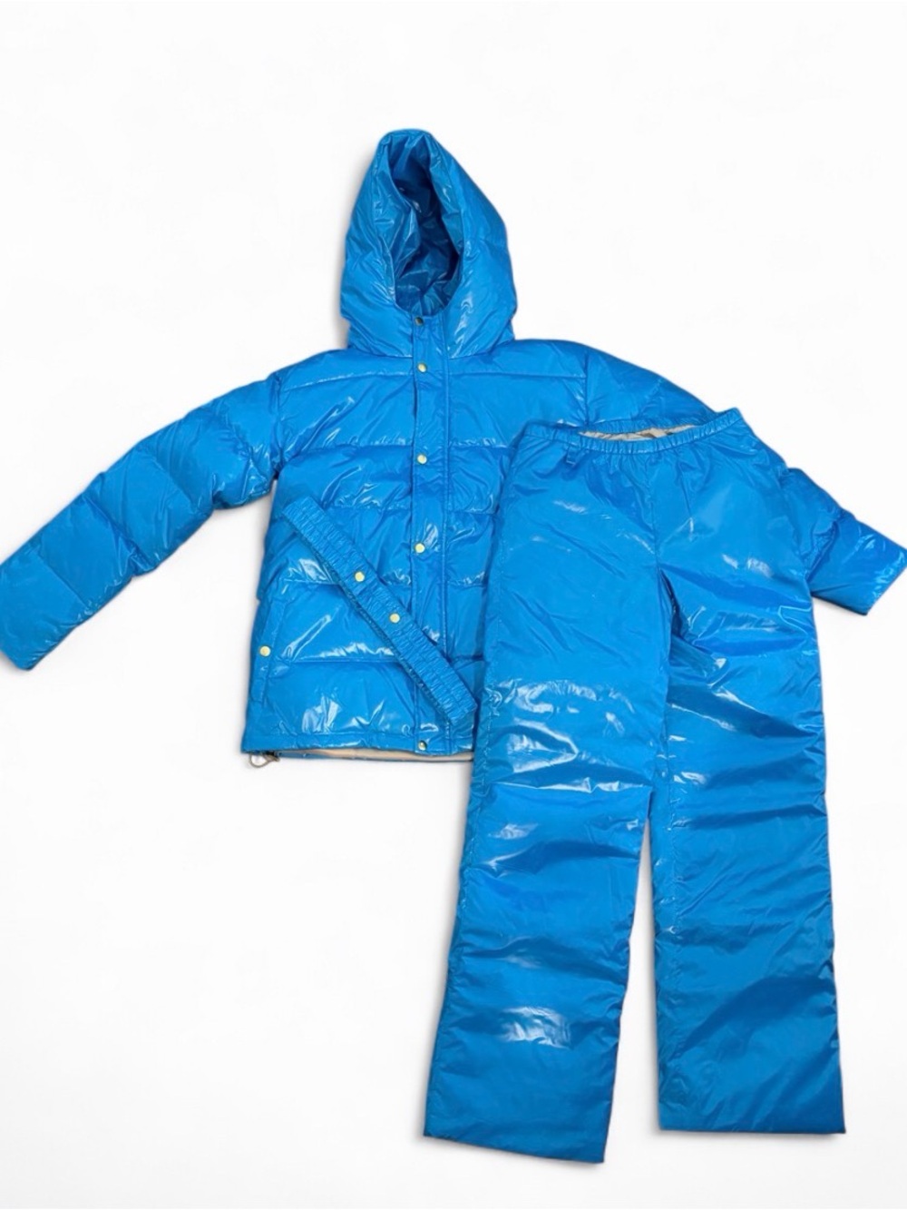 NWT Flora and Henri Bright Blue Parka Puff Jacket and Pants Size 12